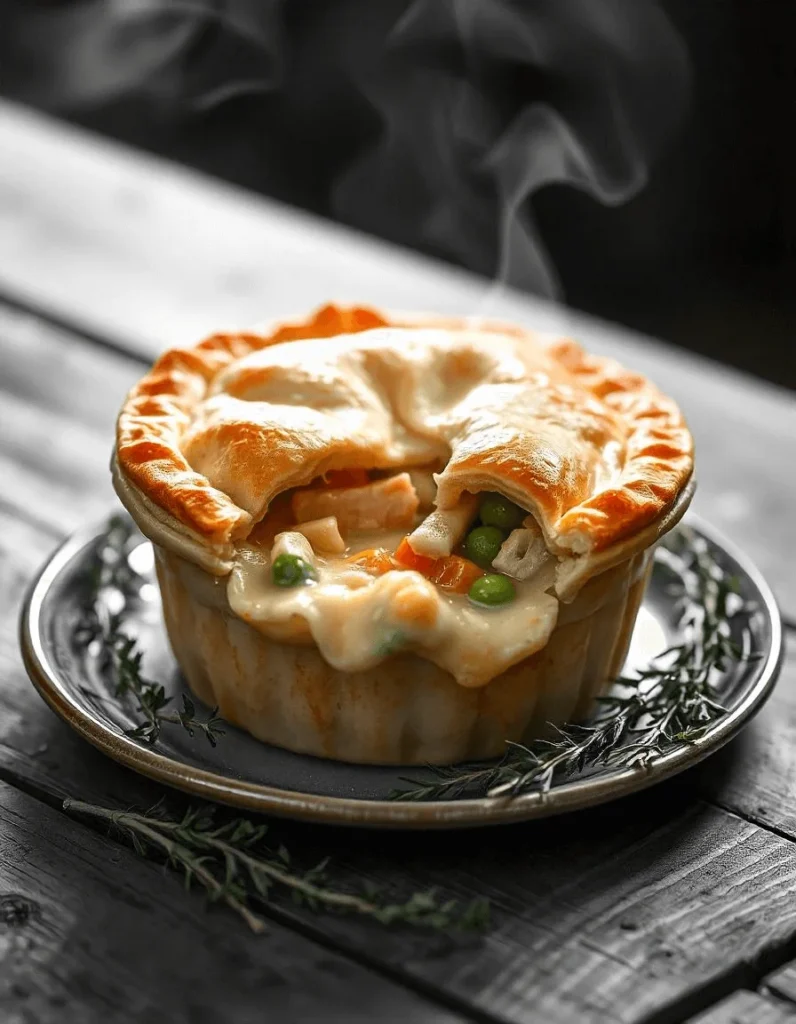 Pillsbury chicken pot pie with golden flaky crust