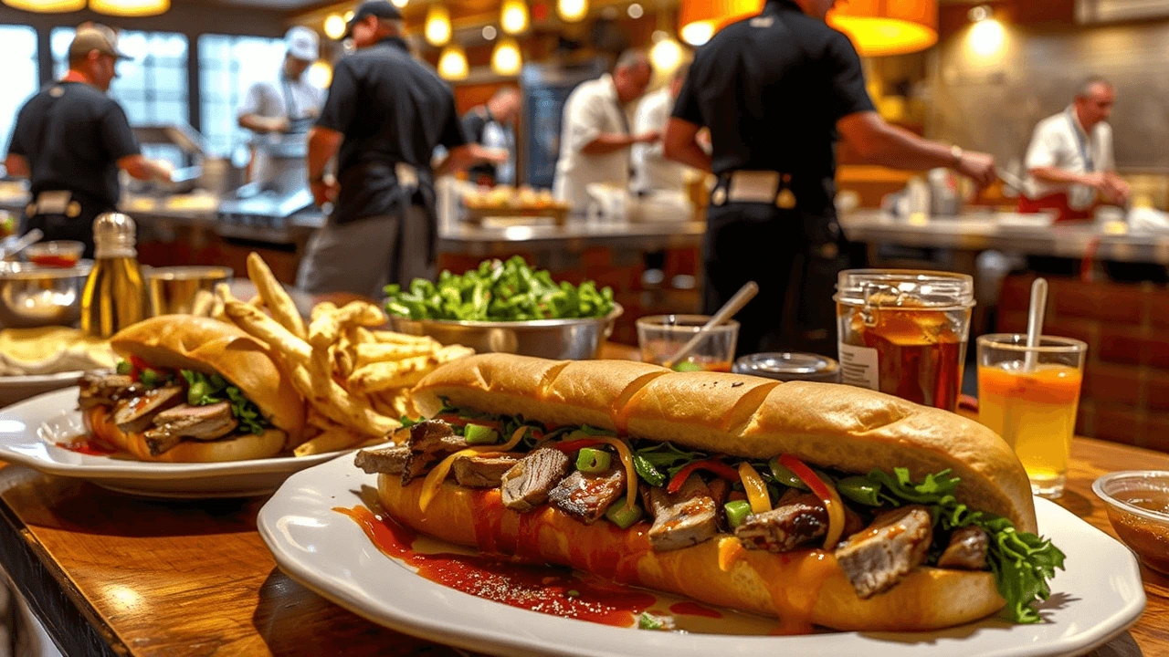 Exterior view of Steak and Hoagie Factory restaurant