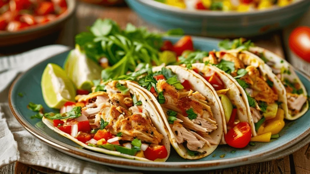 Healthy leftover rotisserie chicken recipes: chicken salad with vegetables